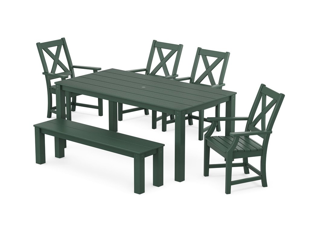 Braxton 6-Piece Parsons Dining Set with Bench Photo