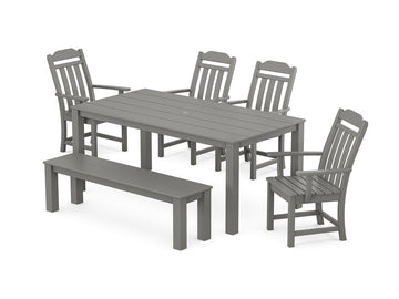 Country Living 6-Piece Parsons Dining Set with Bench Photo