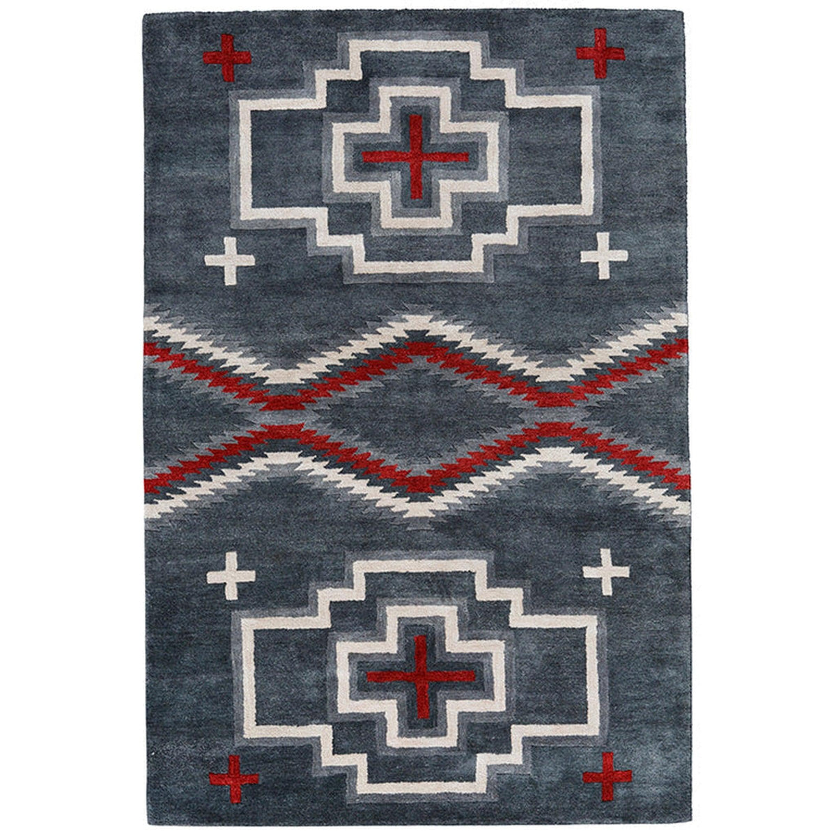 Pendleton Classic San Miguel - Soft Grey Rug – 4X6 | Pendleton