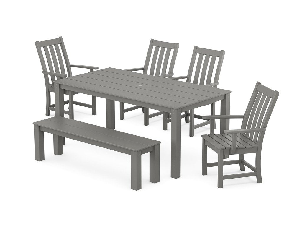Vineyard 6-Piece Parsons Dining Set with Bench Photo