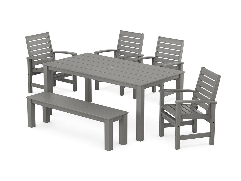 Signature 6-Piece Parsons Dining Set with Bench Photo