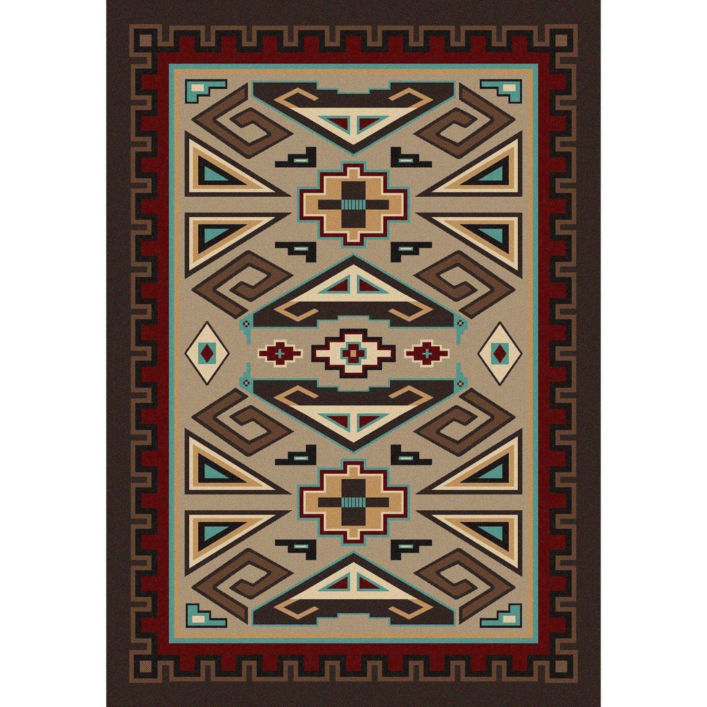 Butte Sand-CabinRugs Southwestern Rugs Wildlife Rugs Lodge Rugs Aztec RugsSouthwest Rugs