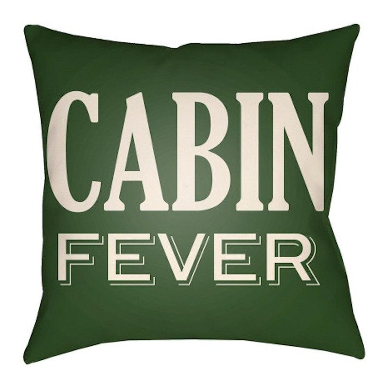 Cabin Fever Outdoor/Indoor Pillow - Green