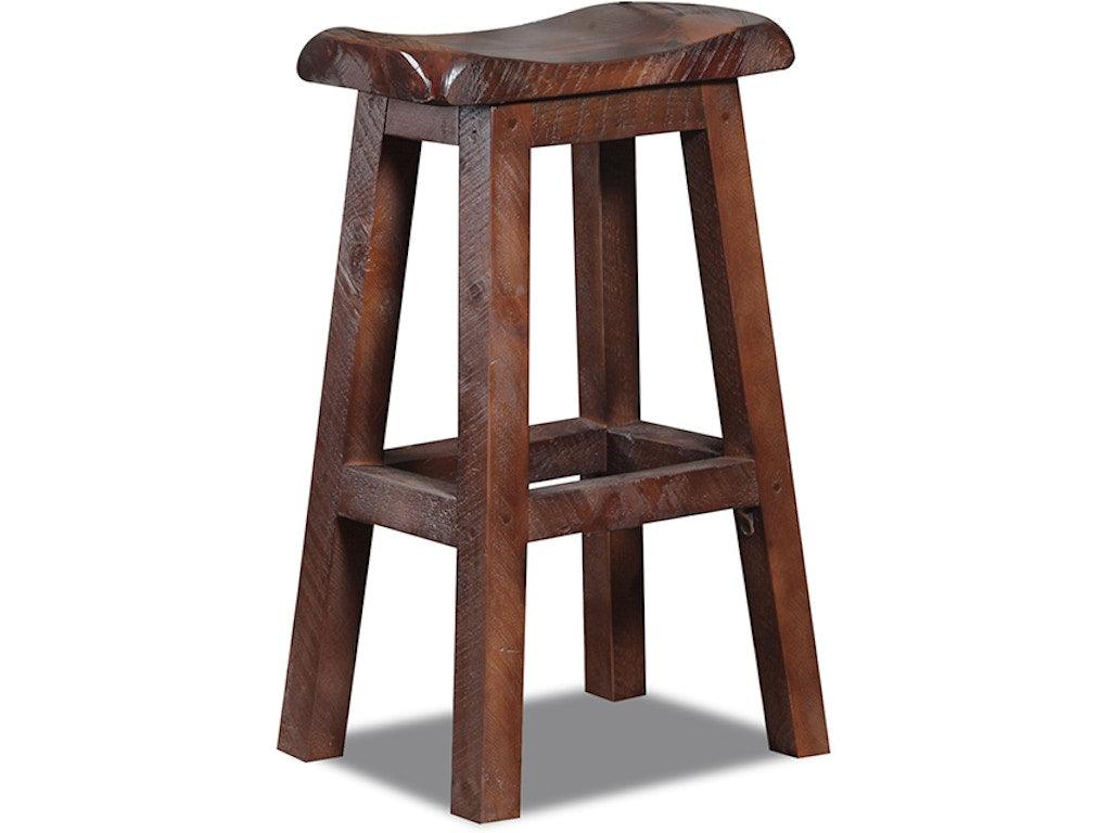 Granary Saddle Stool - Chestnut Finish - Retreat Home Furniture