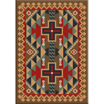 Keep It In The Tribe-CabinRugs Southwestern Rugs Wildlife Rugs Lodge Rugs Aztec RugsSouthwest Rugs
