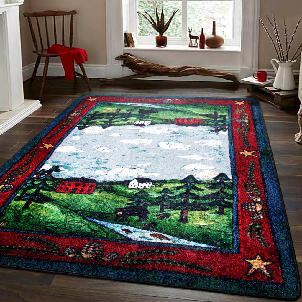 Black Bear Creek | Crackle Rug