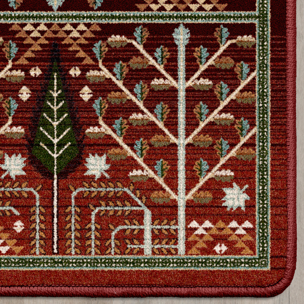 Flourish Forest | Garnet Rug