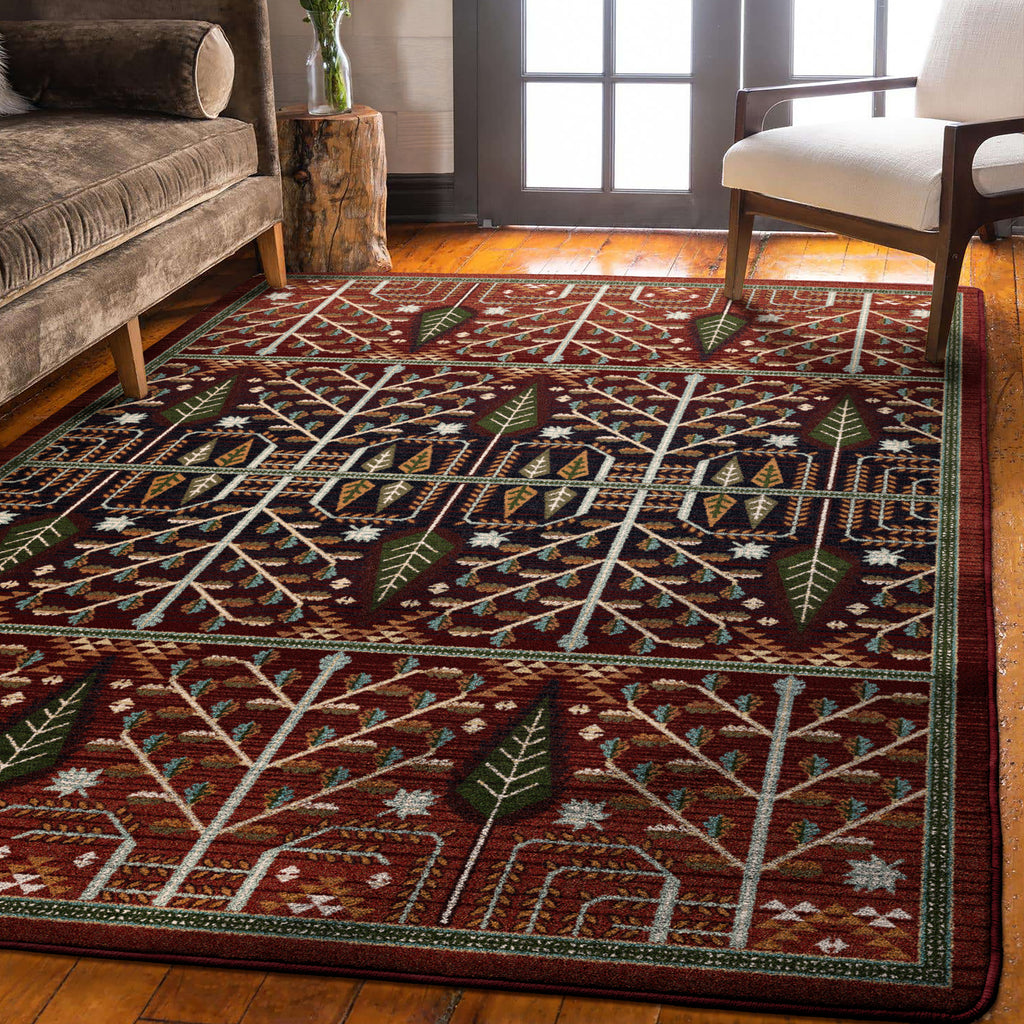 Flourish Forest | Garnet Rug
