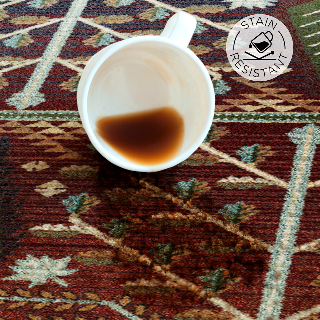 Flourish Forest | Garnet Rug