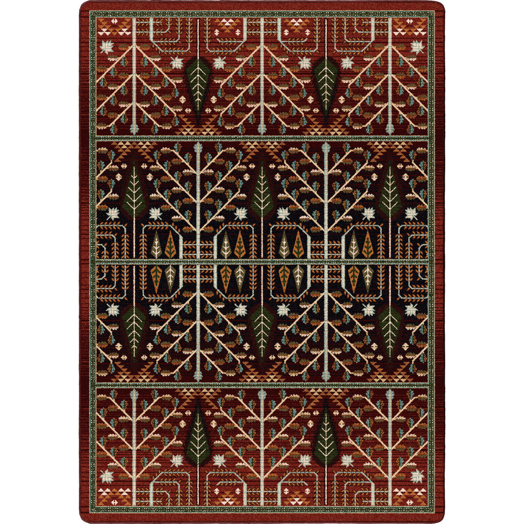 Flourish Forest | Garnet Rug