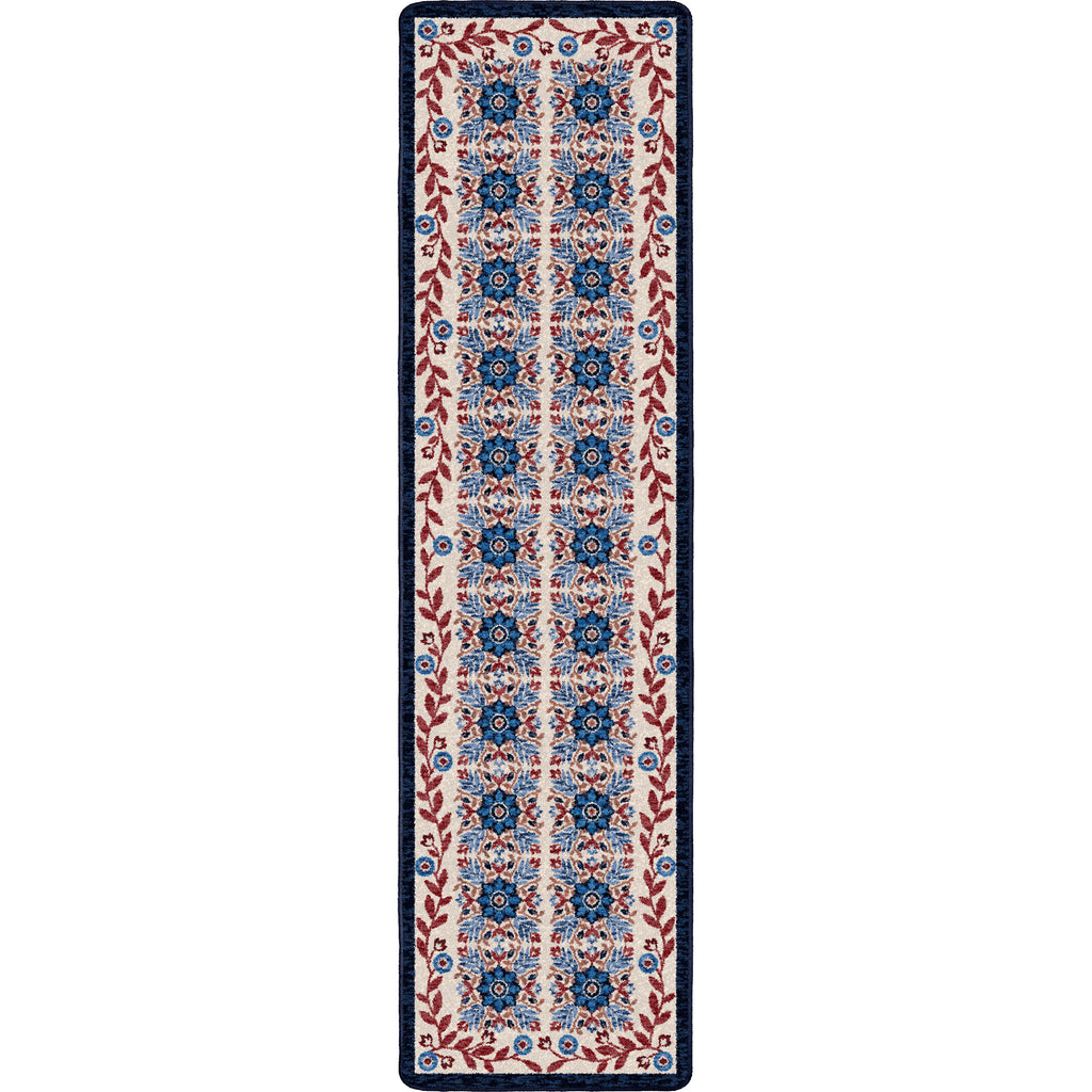 United Quilt | Antique Red White & Blue Rug