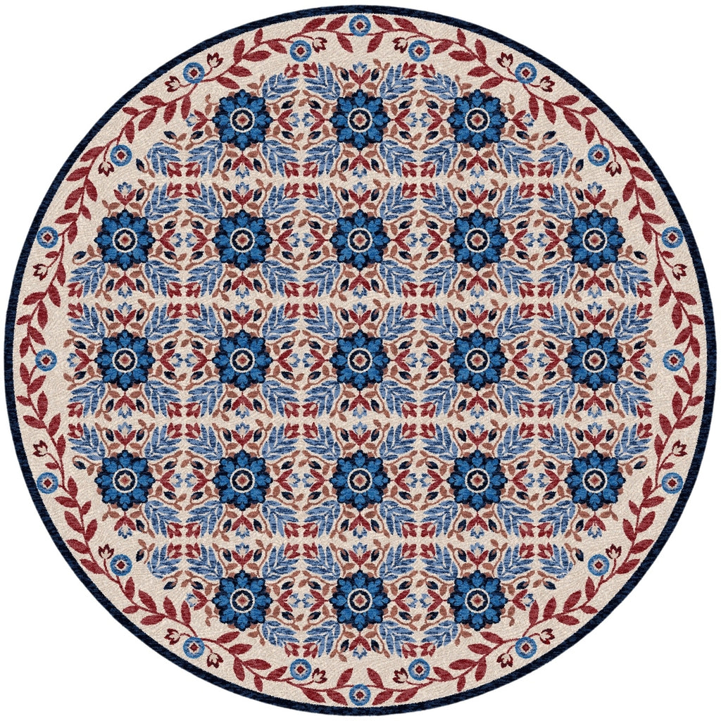 United Quilt | Antique Red White & Blue Rug