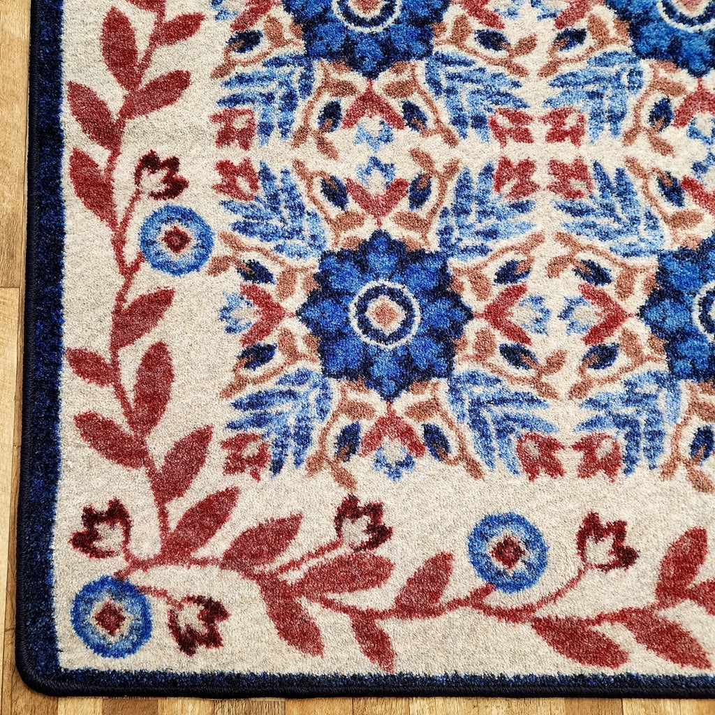 United Quilt | Antique Red White & Blue Rug