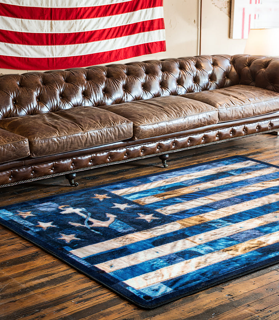 Blue Jean Anchor | Blues Rug