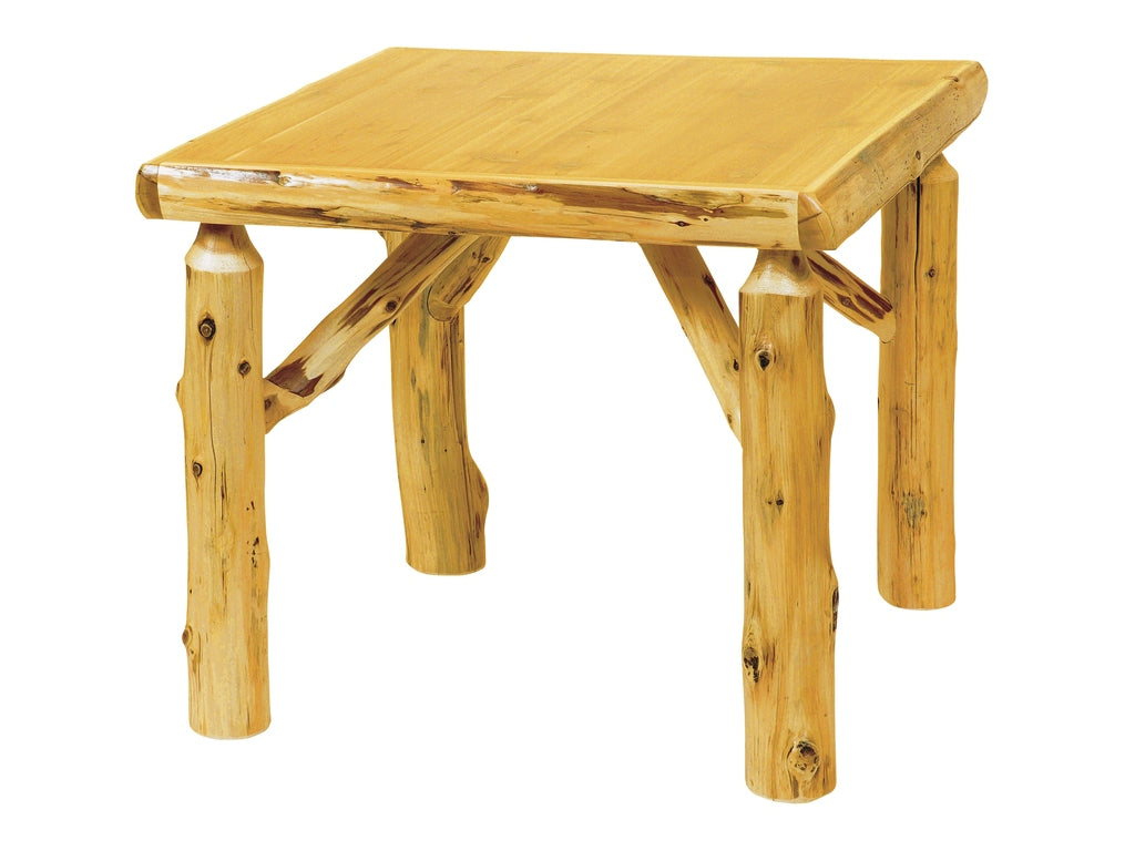 Square Log Table Cedar Log Square Table | Retreat Home Furniture