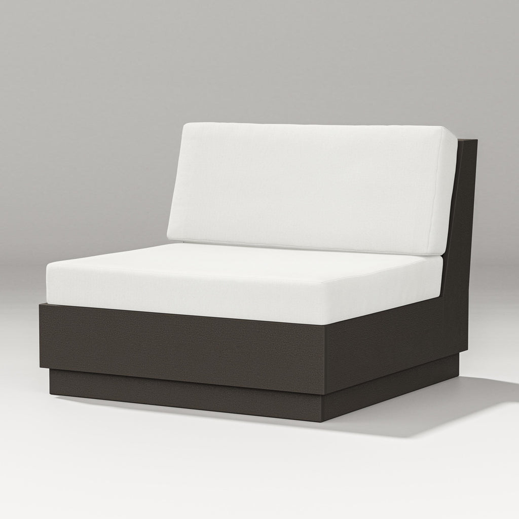 Elevate Modular Armless Chair | Natural Finish Retreat Home Furniture