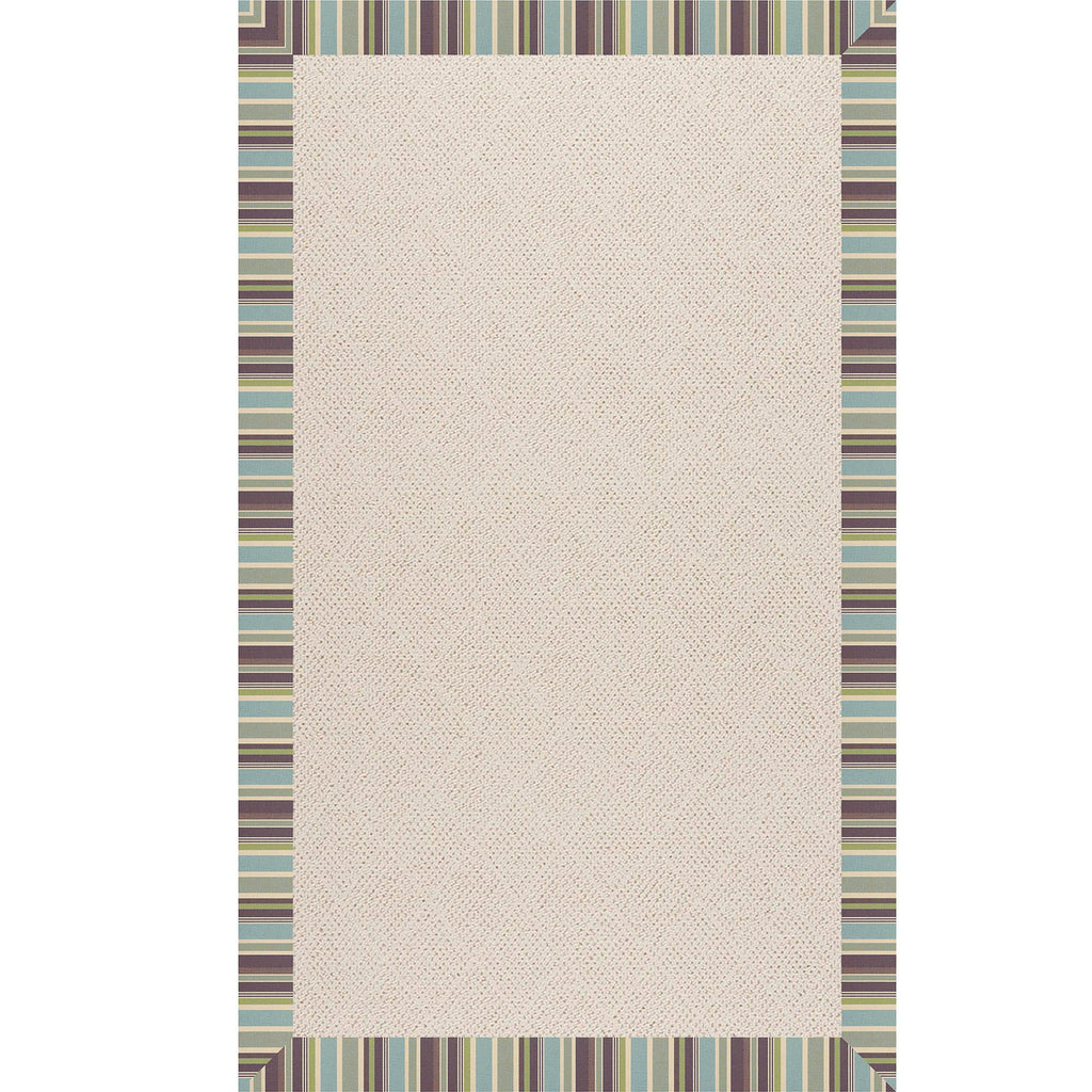 Zoe-White Wicker Blue Stripe - Retreat Home Furniture