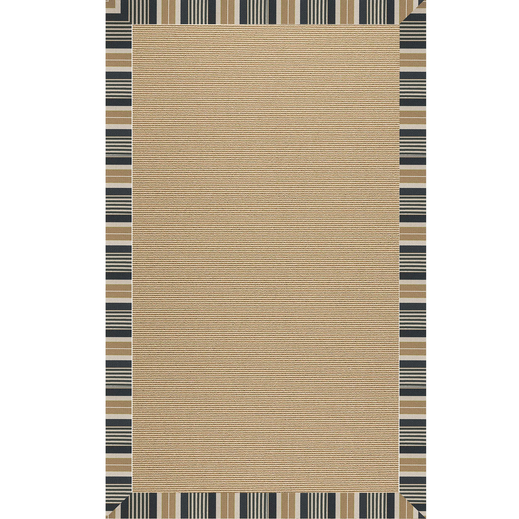 Zoe-Sisal Black Stripe - Retreat Home Furniture