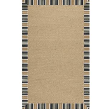 Zoe-Sisal Black Stripe - Retreat Home Furniture