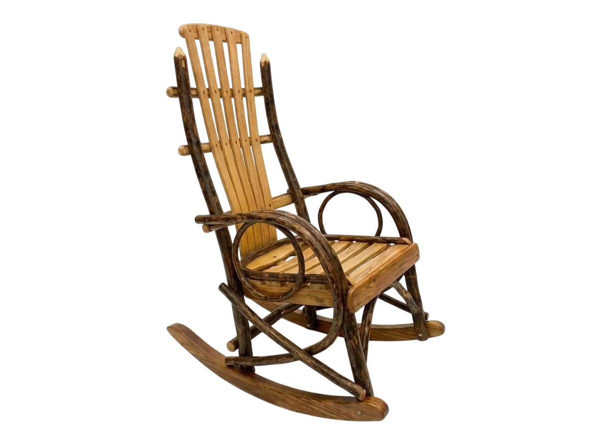 Child's Hickory Rocking Chair | Handcrafted Rustic Kids Rocker