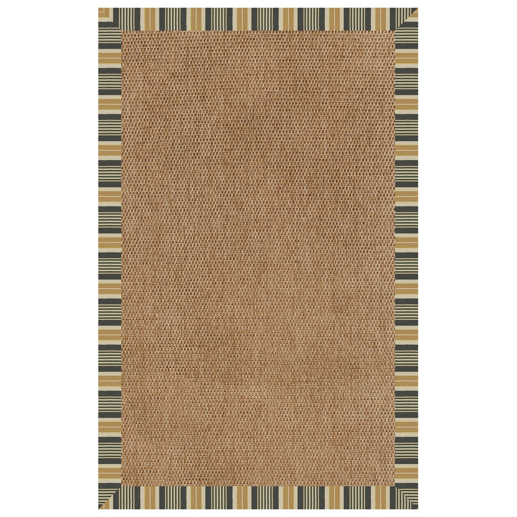 Zelda-Basketweave Black Stripe - Retreat Home Furniture