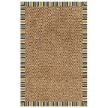 Zelda-Basketweave Black Stripe - Retreat Home Furniture