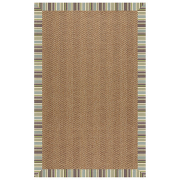 Zelda-Herringbone Blue Stripe - Retreat Home Furniture