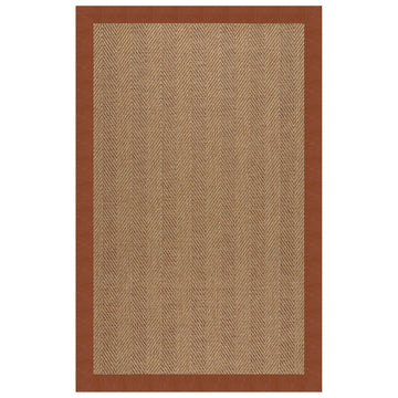 Zelda-Herringbone Rusty Brown