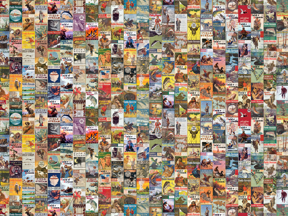 Fabric of Collage of various book covers arranged in a grid pattern