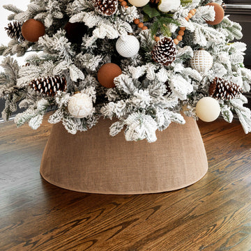 Jute Roll-up Christmas Tree Collar - 26" - Retreat Home Furniture