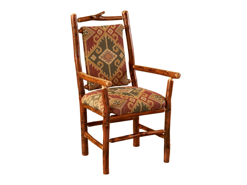 Hickory South Fork Arm Chair by Fireside Lodge — Standard Fabric