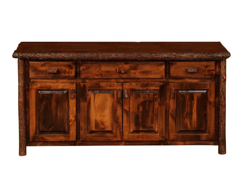 Rustic Wood Buffet Table
