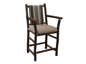 Cumberledge Stool Hickory Cumberland Counter... by Fireside Lodge — Standard Fabric