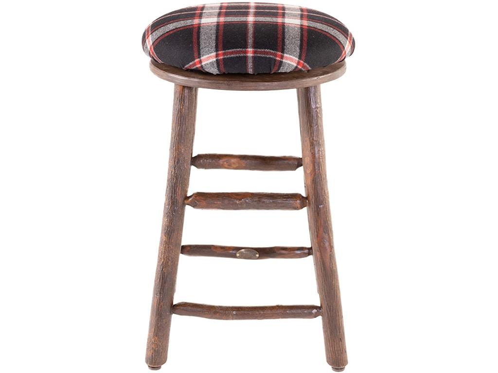 956 Swivel Plaid Counter Stool by Old Hickory Furniture On Sale Now. Retreat Home Furniture