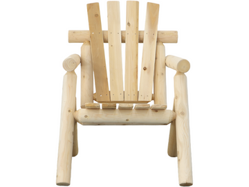 White Cedar Log Outdoor Chair