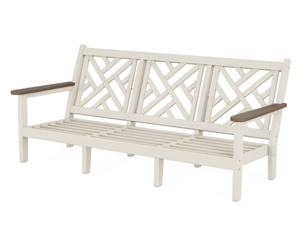 Chippendale Deep Seating Sofa | Natural Finish - Retreat Home Furniture