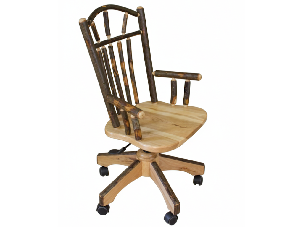 Hickory Wagon Wheel Desk Chair Retreat Home Furniture