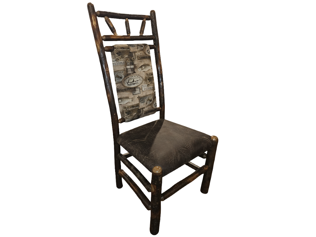 Hickory High Back Wagon Wheel Dining Chair Retreat Home Furniture