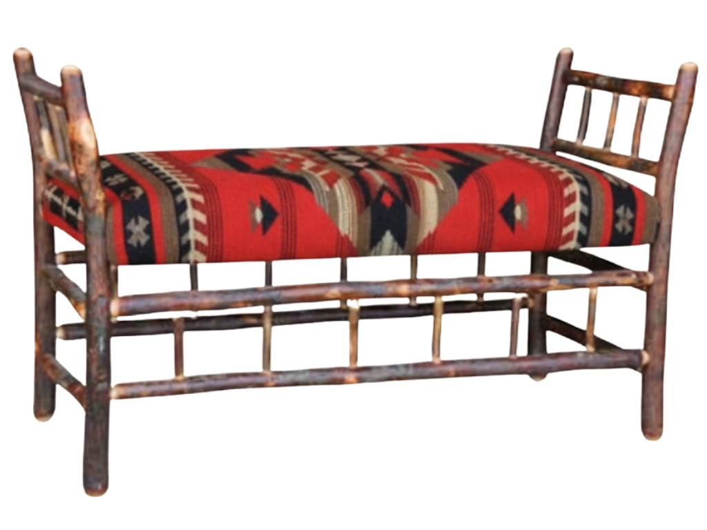 Hickory Bench with Sides 2 Retreat Home Furniture