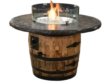 Outdoor Firepit Barrel Table Retreat Home Furniture