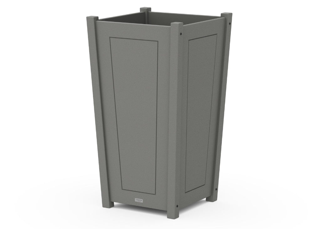 tall square planter pots Country Living Large Tapered Square Tall Planter Box Slate Grey