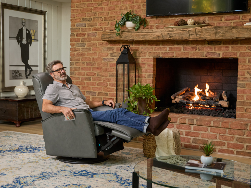 Dallas Swing Recliner Relaxer Motorized | Customize It - Retreat Home Furniture