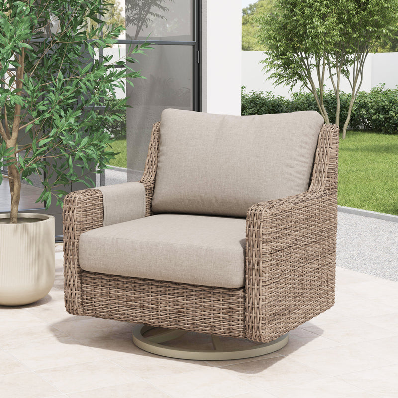 Vista Wicker 4 Piece Set | Floor Model Closeout - Retreat Home Furniture
