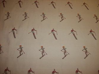 Downhill Skier-01 | Grade 40 Fabric by the yard