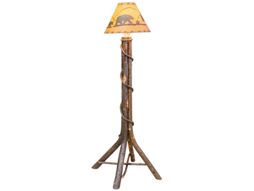 Hickory Floor Lamp with Shade Retreat Home Furniture