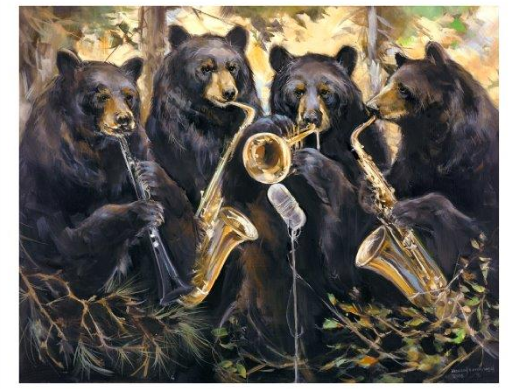 Dwyer Mason Art Artwork – Jazz Bears
