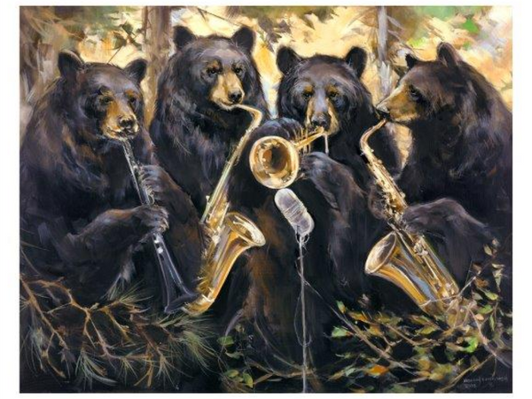Dwyer Mason Art Artwork – Jazz Bears