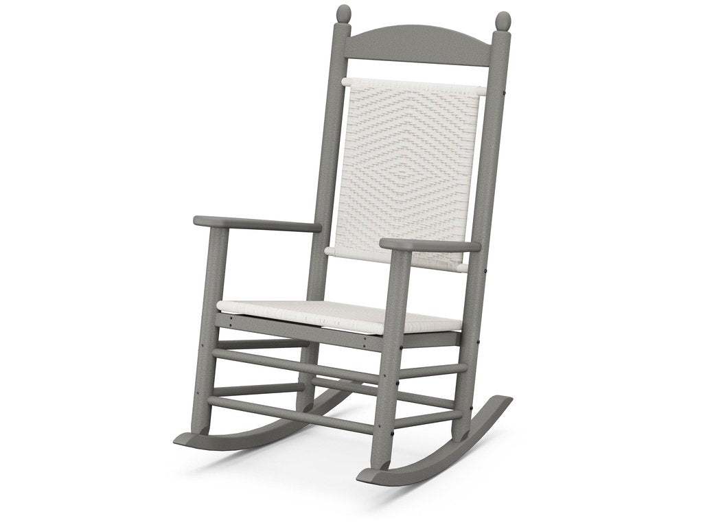 POLYWOOD Jefferson Woven Rocking Chair – Outdoor Rocking Chair