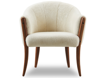 Millenium Occasional Chair | White Merino Wool