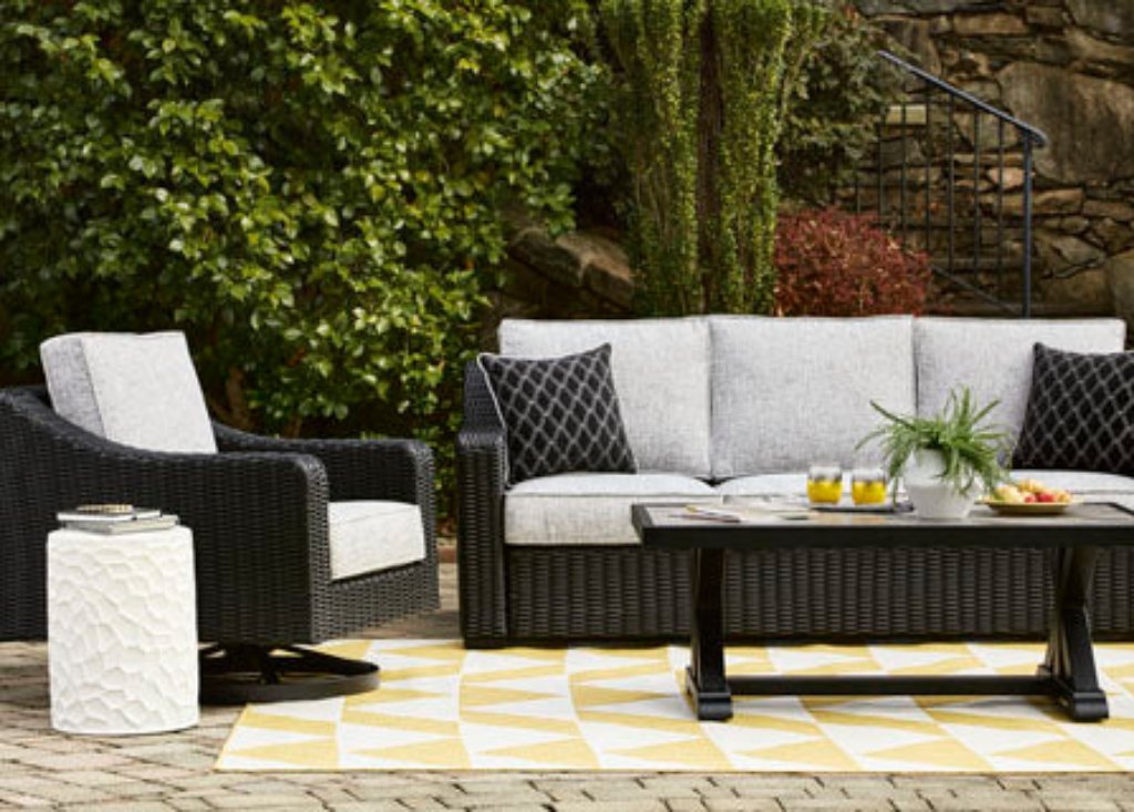 Beachcroft Deep Seating Nuvella Sofa - Retreat Home Furniture